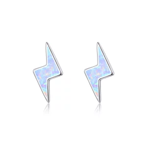 Pendientes tipo Pandora con rayo de ópalo - SCE860 (imagen para) Pendientes tipo Pandora con rayo de ópalo - SCE860