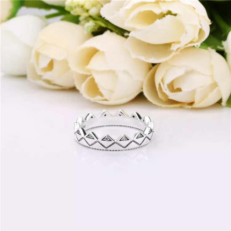 (imagen para) Anillo PANDORA en plata de ley Corona Exótica - 198033CZ - Ver 3