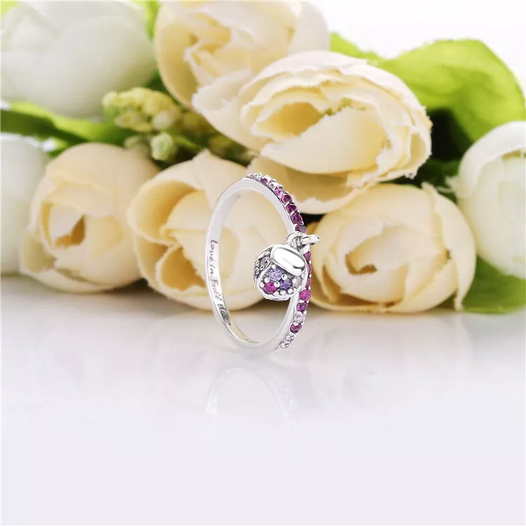 (imagen para) Anillo PANDORA Flor de flor de durazno 198094NCCMX - Ver 2