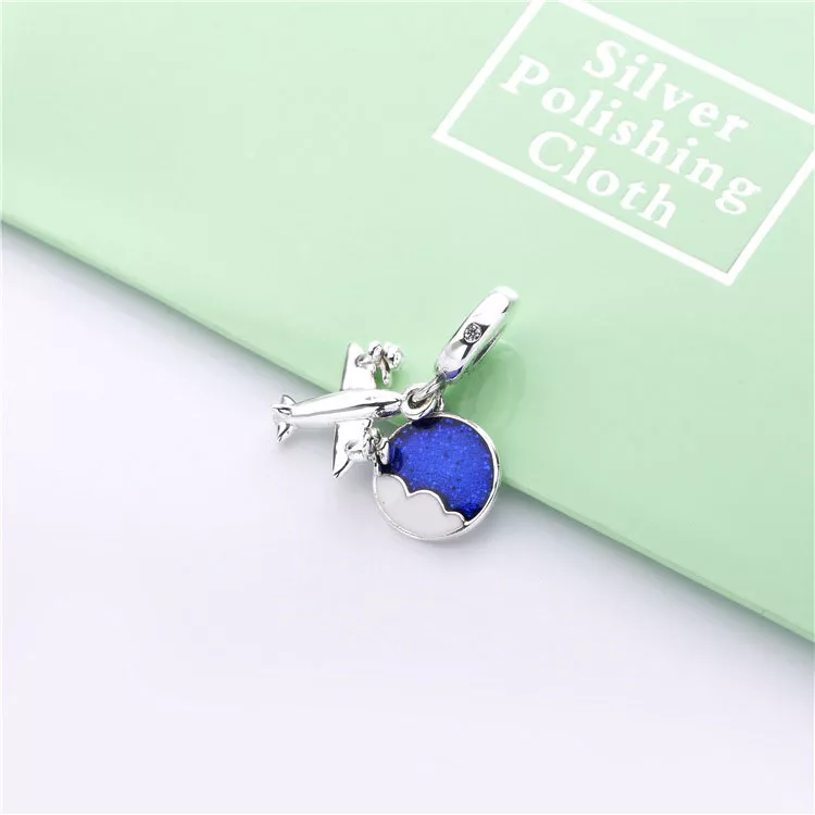 (imagen para) Charm Colgante PANDORA en plata de ley Avioneta - 798027CZ - Ver 2
