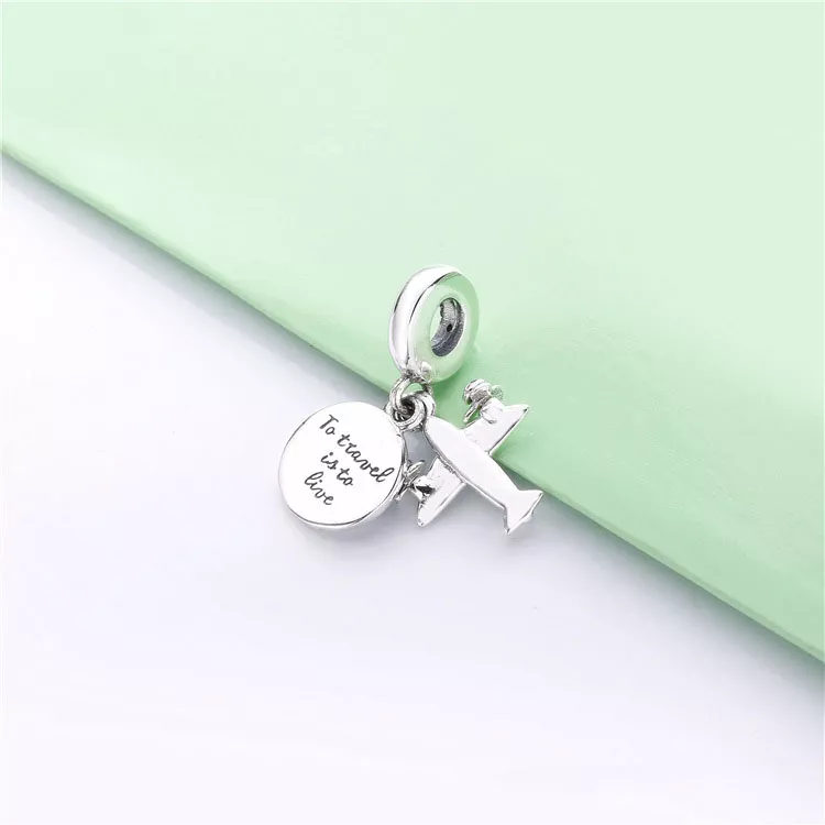 (imagen para) Charm Colgante PANDORA en plata de ley Avioneta - 798027CZ - Ver 3