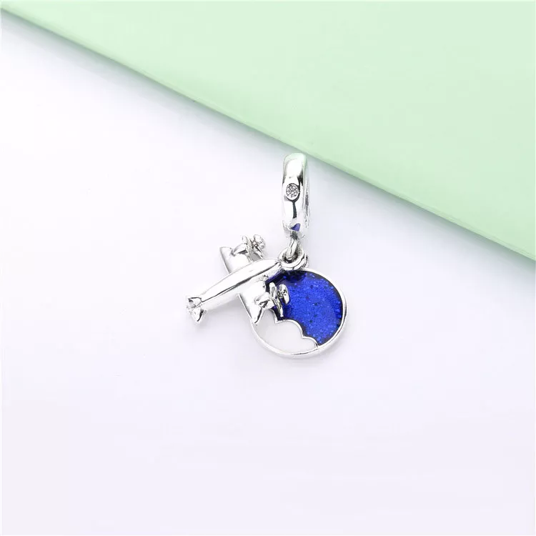 (imagen para) Charm Colgante PANDORA en plata de ley Avioneta - 798027CZ - Ver 4