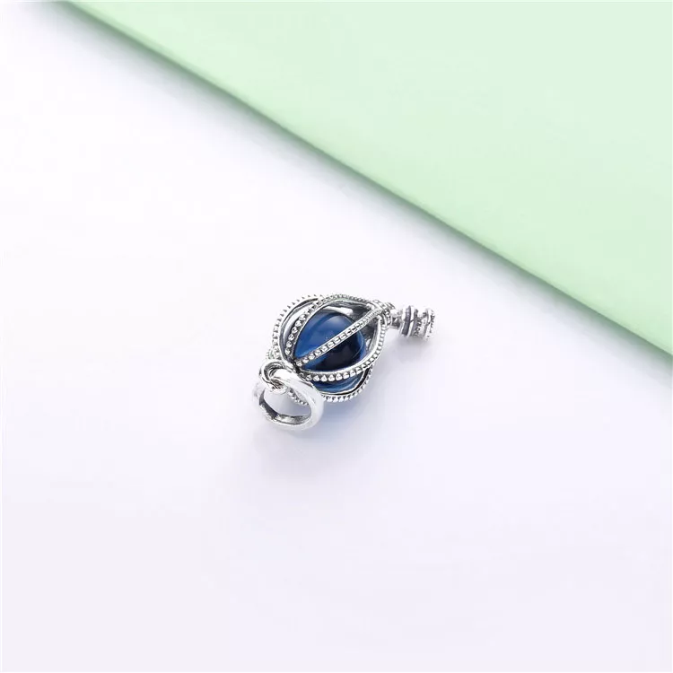 (imagen para) Charm Colgante PANDORA en plata de ley Globo Aeroestático Azul - 798064NMB - Ver 4