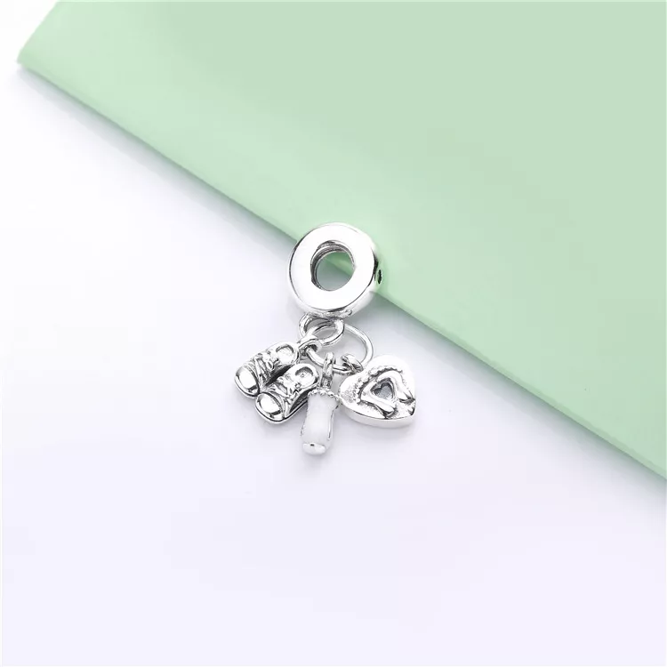 (imagen para) Charm Colgante PANDORA en plata de ley Mi Bebé - 798106CZ - Ver 3