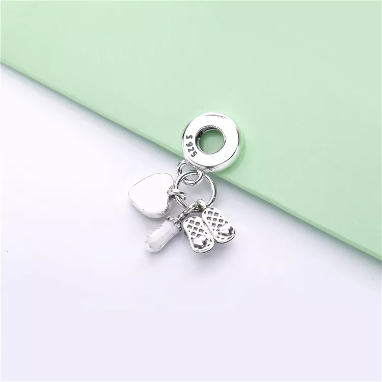 (imagen para) Charm Colgante PANDORA en plata de ley Mi Bebé - 798106CZ - Ver 4