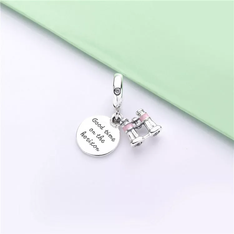 (imagen para) Charm Colgante PANDORA en plata de ley Prismáticos - 798062CZ - Ver 3