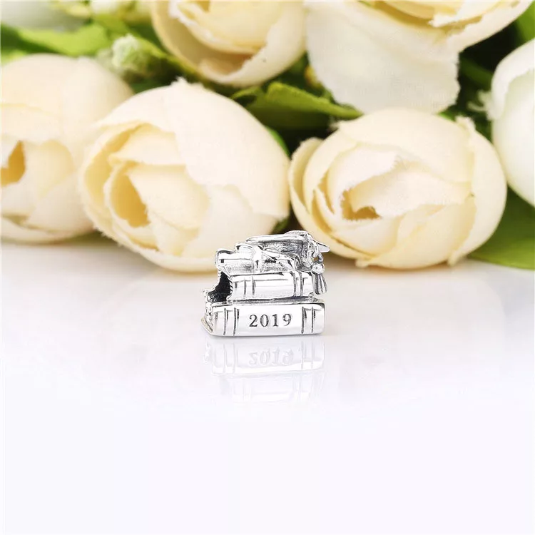 (imagen para) Charm PANDORA en plata de ley Birrete, libro y diploma - 798034 - Ver 2