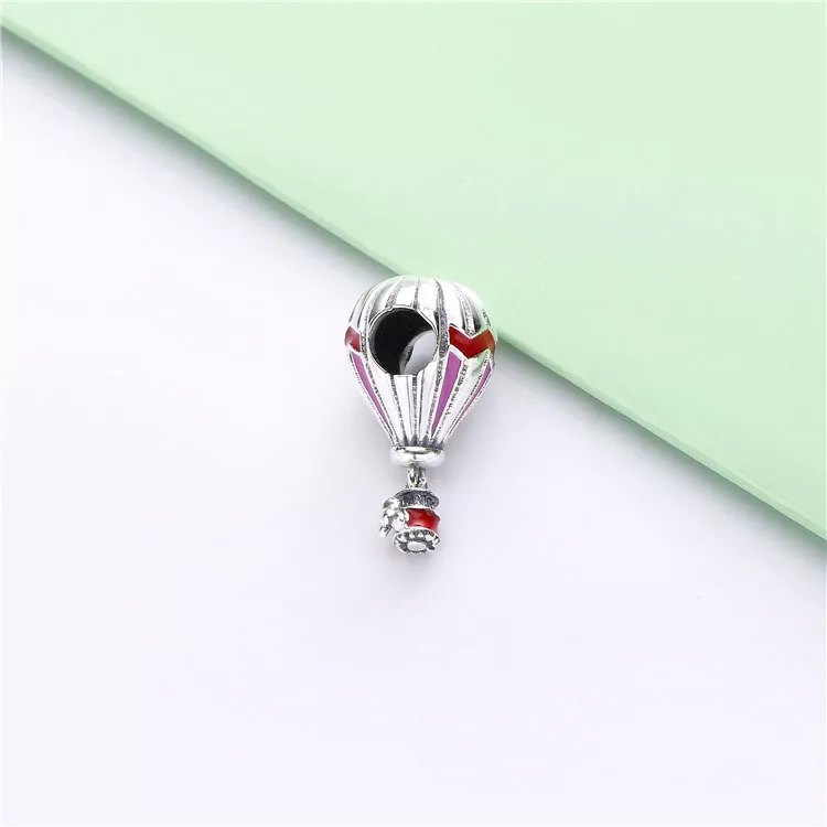 (imagen para) Charm PANDORA en plata de ley Globo Aeroestático Rojo - 798055ENMX - Ver 3
