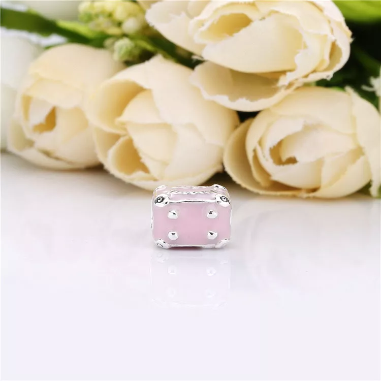 (imagen para) Charm PANDORA en plata de ley Maleta - 798063EN124 - Ver 4
