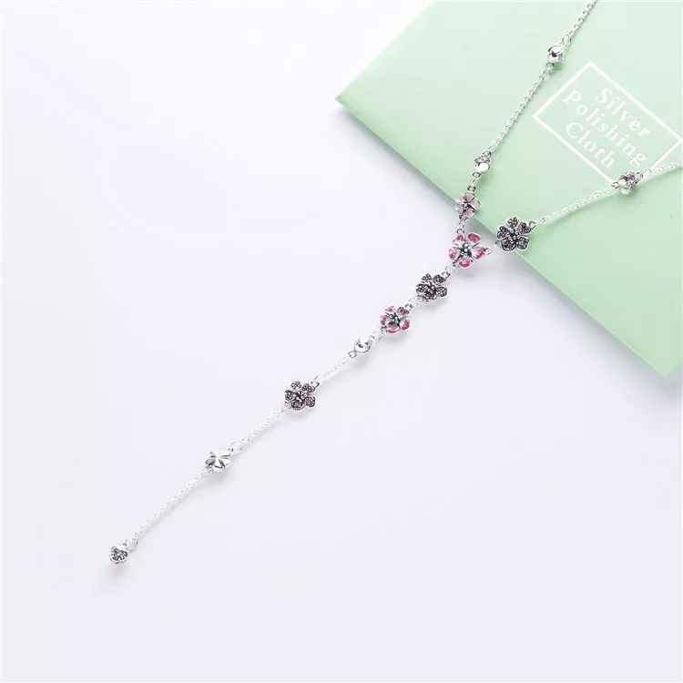 (imagen para) Collar PANDORA Flor de flor de durazno 398074NCCMX - Ver 5