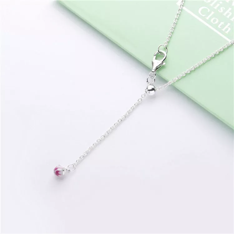 (imagen para) Collar PANDORA Flor de flor de durazno 398074NCCMX - Ver 6