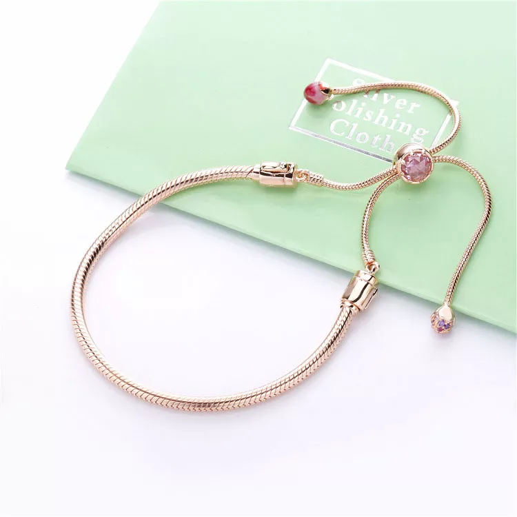 (imagen para) Pulsera PANDORA Flor de flor de durazno 588093NCCMX - Ver 2