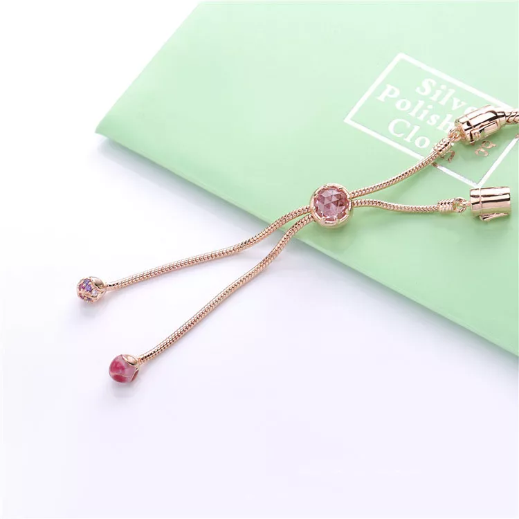 (imagen para) Pulsera PANDORA Flor de flor de durazno 588093NCCMX - Ver 4
