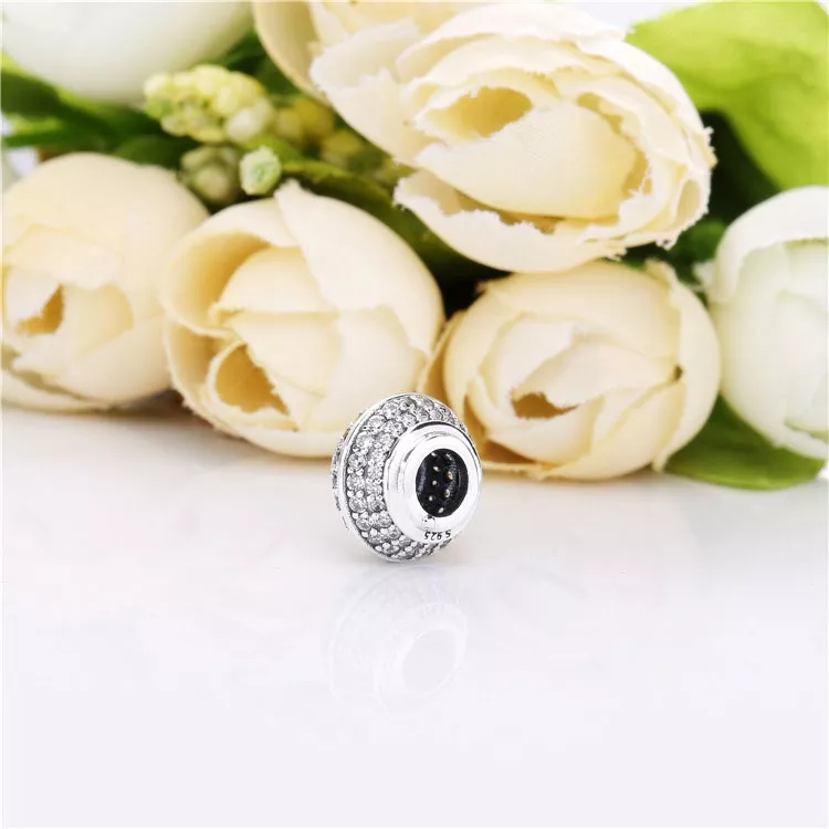(imagen para) Separador PANDORA en plata de ley Pavé Brillante - 798066CZ - Ver 3