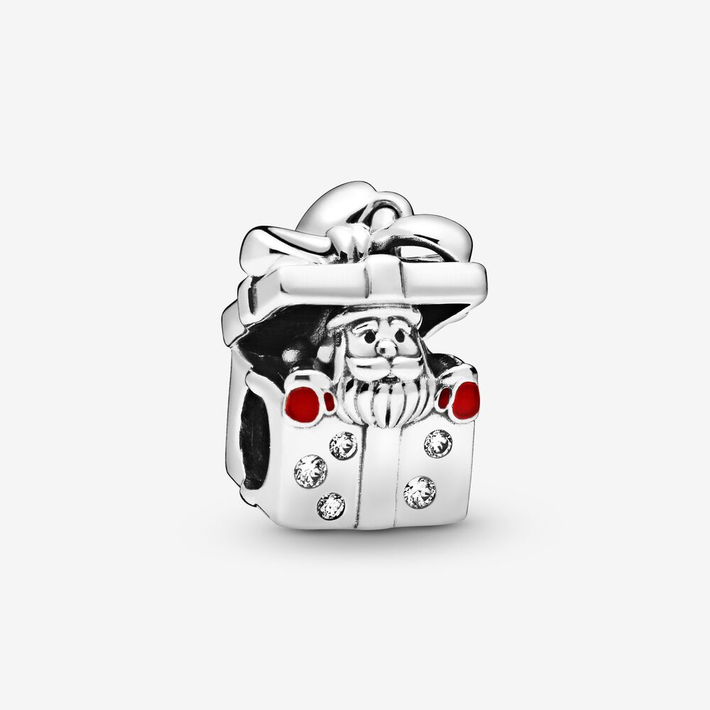 pandora santa en un encanto de caja de regalo 798470c01
