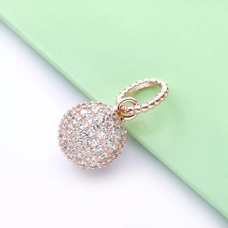 (imagen para) Colgante de bola PANDORA Pavé - 388686C01 - Ver 2