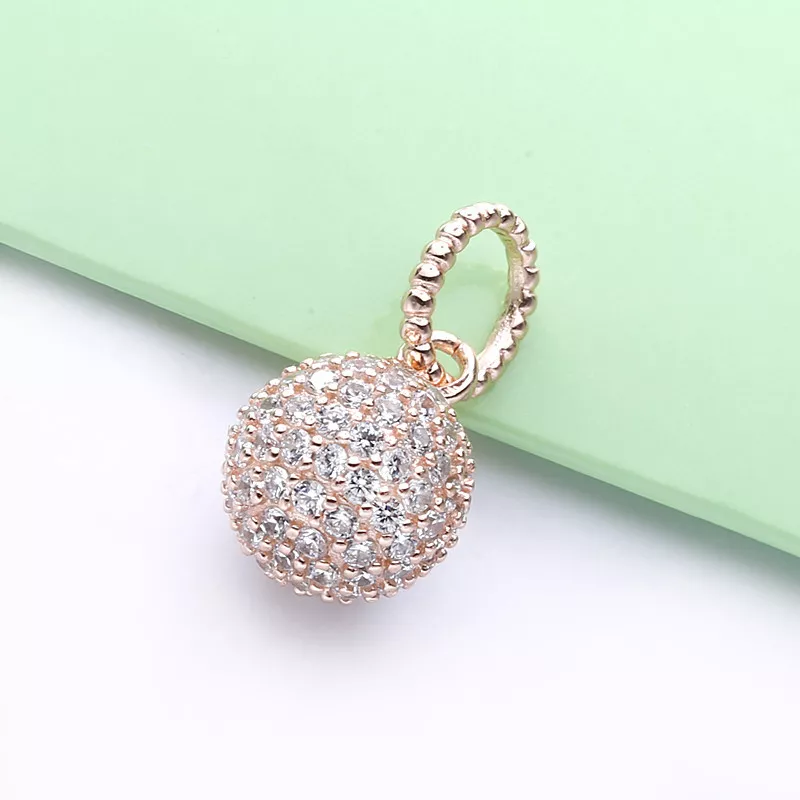 (imagen para) Colgante de bola PANDORA Pavé - 388686C01 - Ver 3