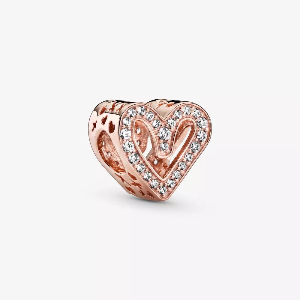 pandora encanto de corazón brillante a mano alzada 788692c01