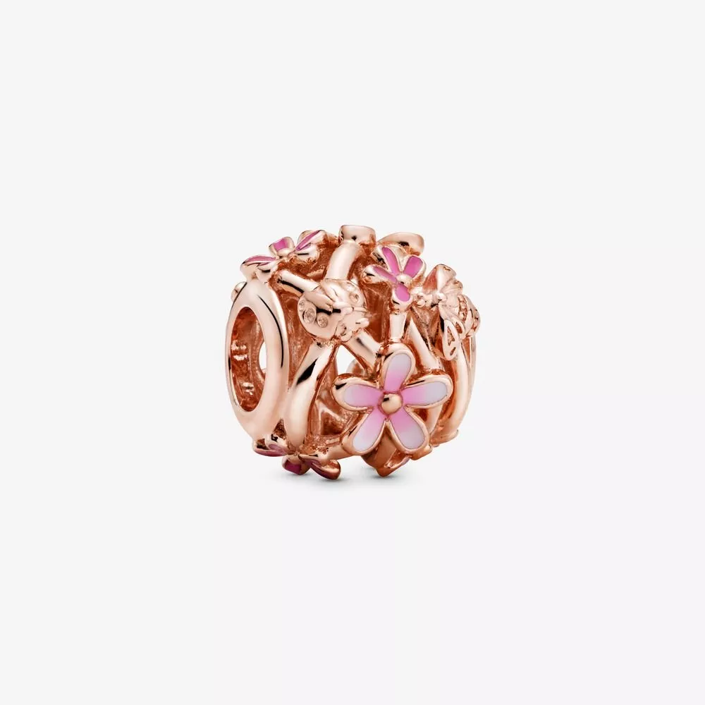 abalorio pandora de flores margarita rosa calado 788772c01