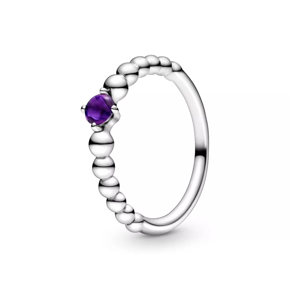 anillo de cuentas morado de pandora 198867c03
