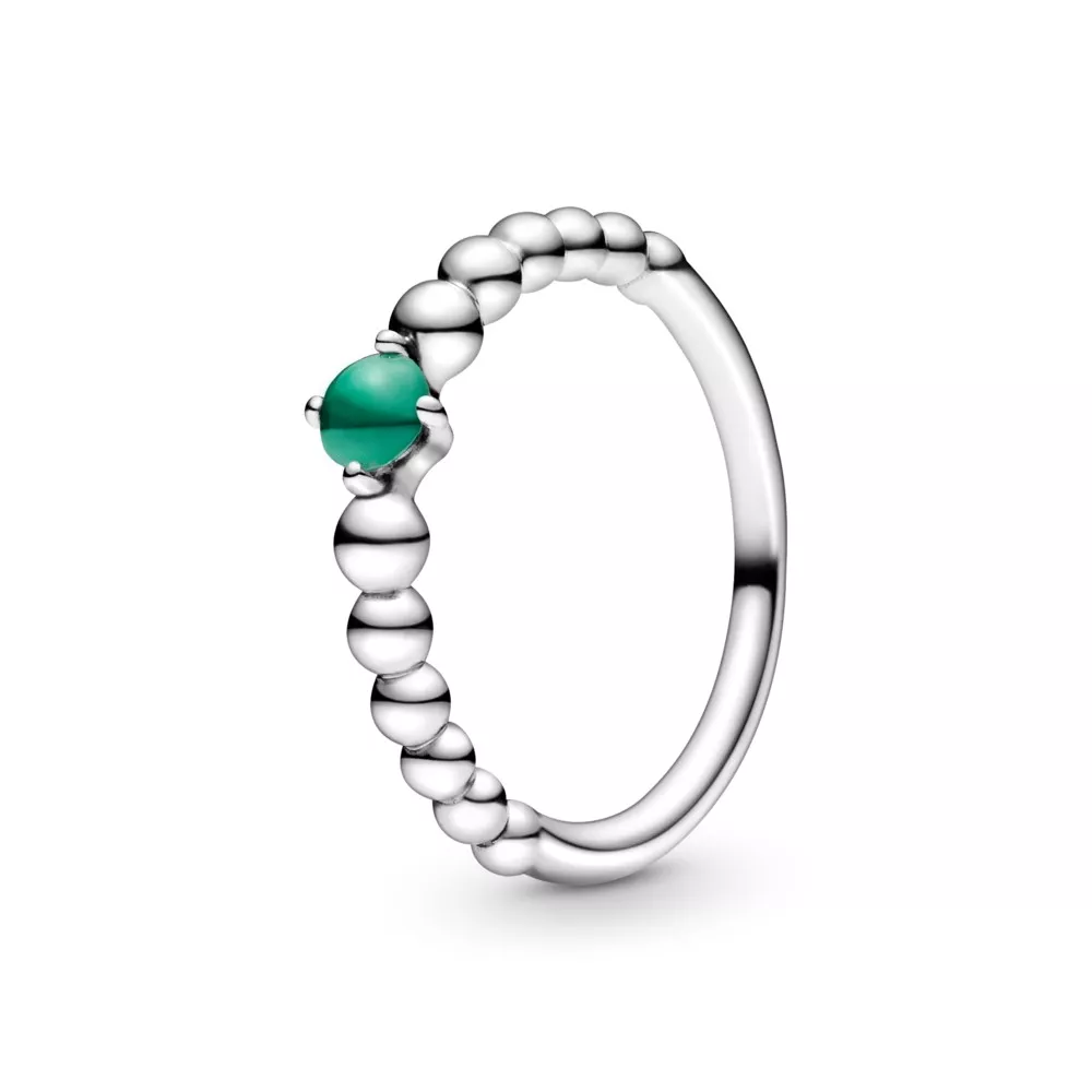 anillo de cuentas pandora rainforest green 198867c05