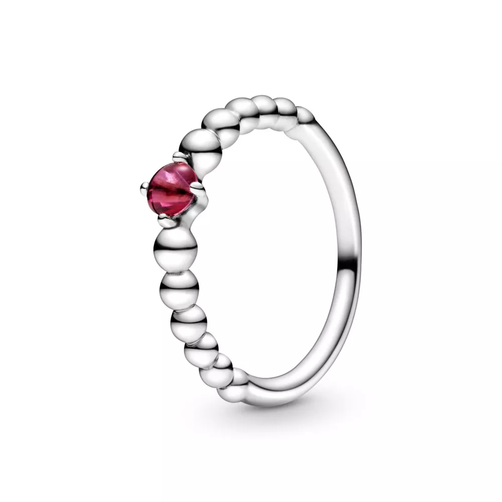 anillo de cuentas rojo ardiente de pandora 198867c02