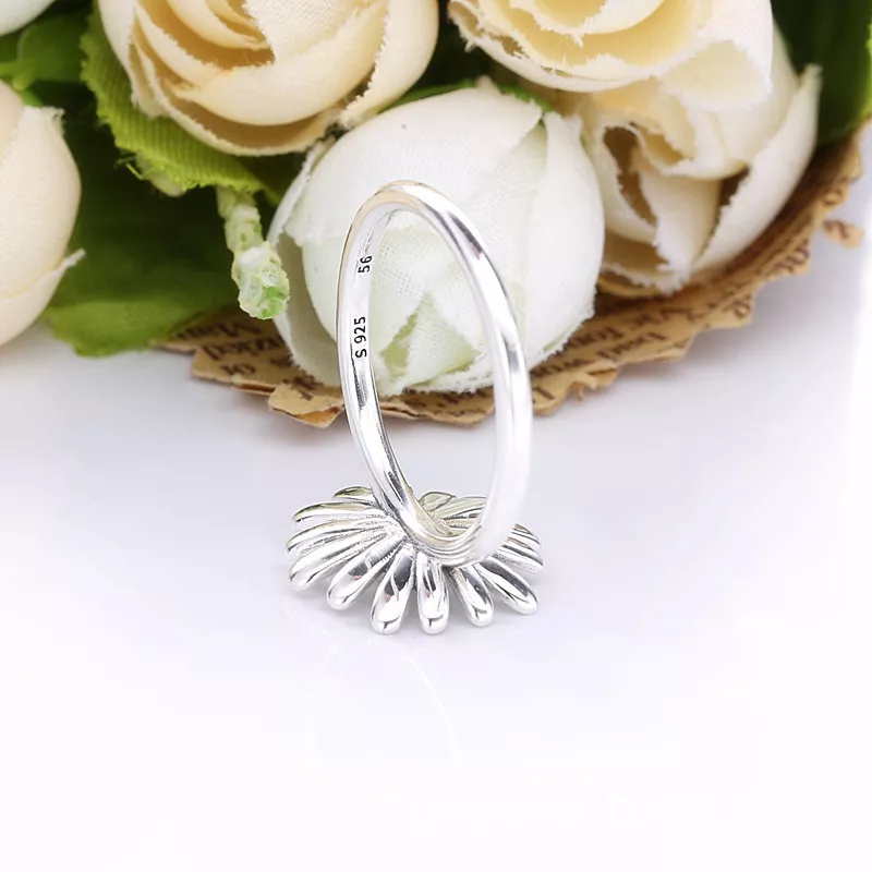(imagen para) Anillo llamativo de margarita PANDORA con pavé - 198817C01 - Ver 4