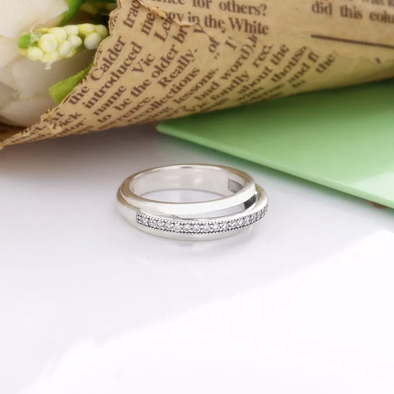 (imagen para) Anillo PANDORA de triple banda con pavé - 199040C01 - Ver 4