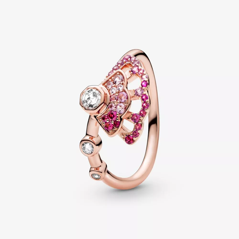 anillo pandora pink fan 188191c01