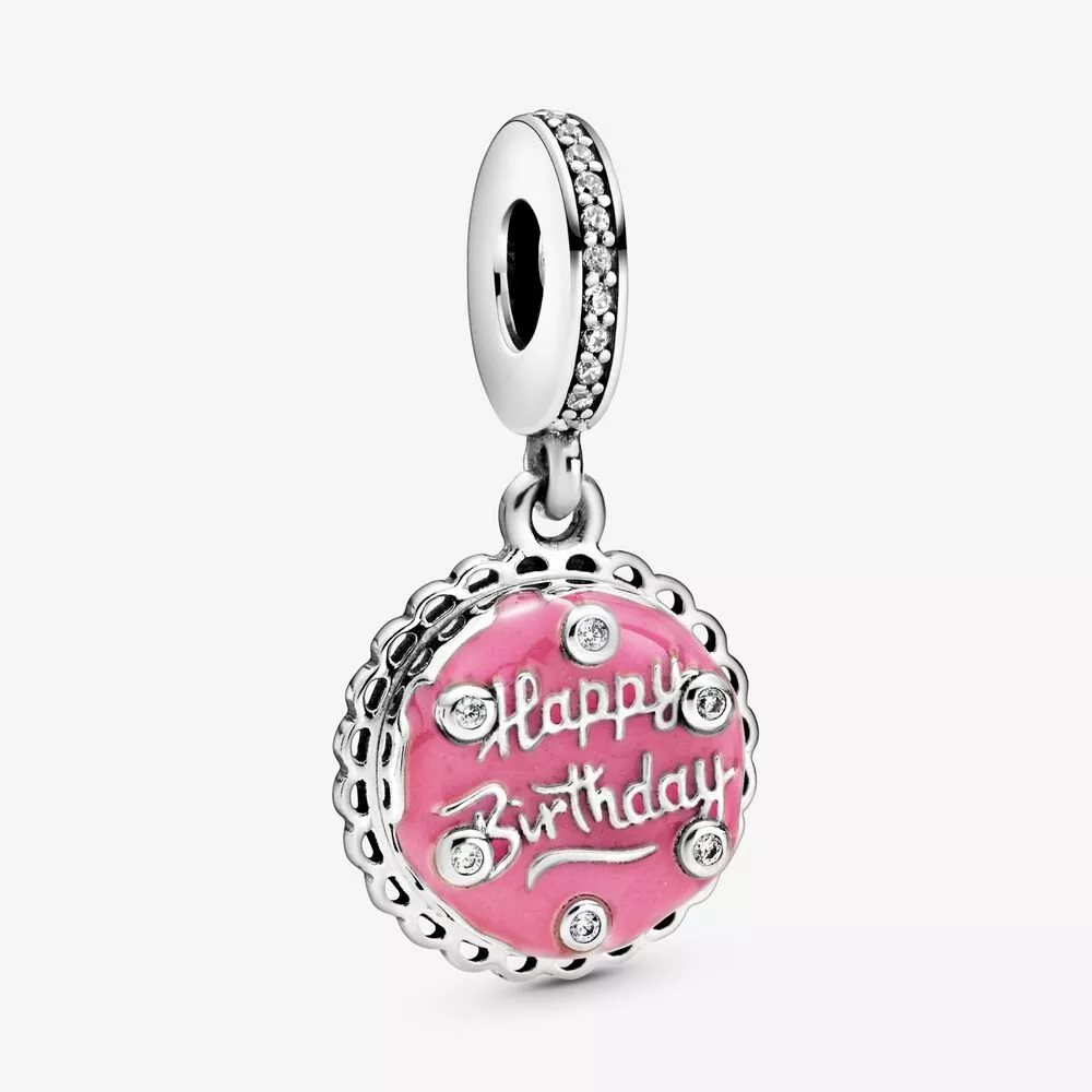 charm colgante de pastel de cumpleaños rosa pandora 798888c01
