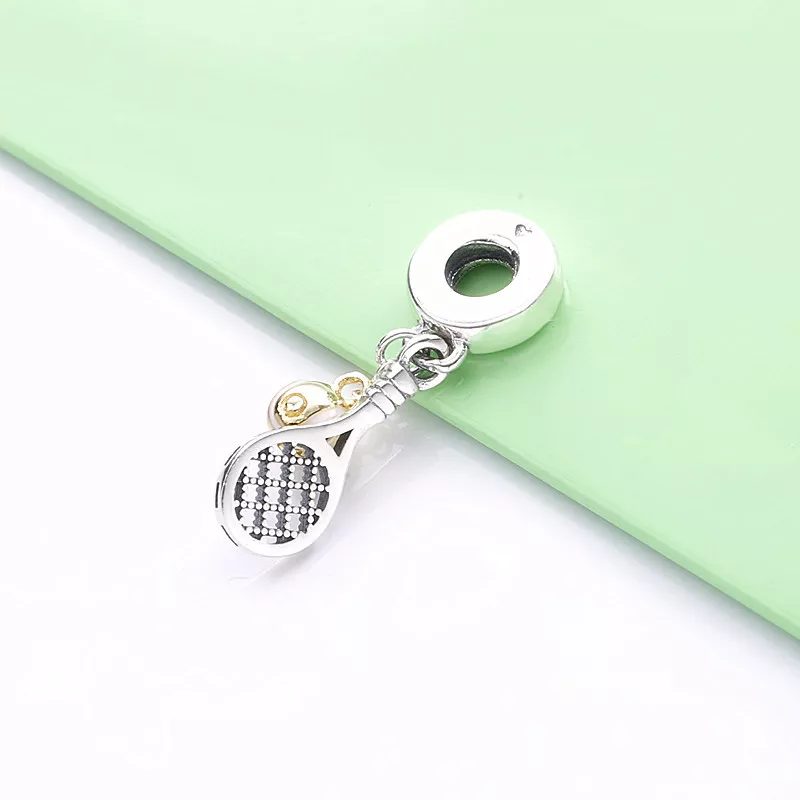 (imagen para) Charm colgante de raqueta de tenis y pelota PANDORA - 769026C01 - Ver 2