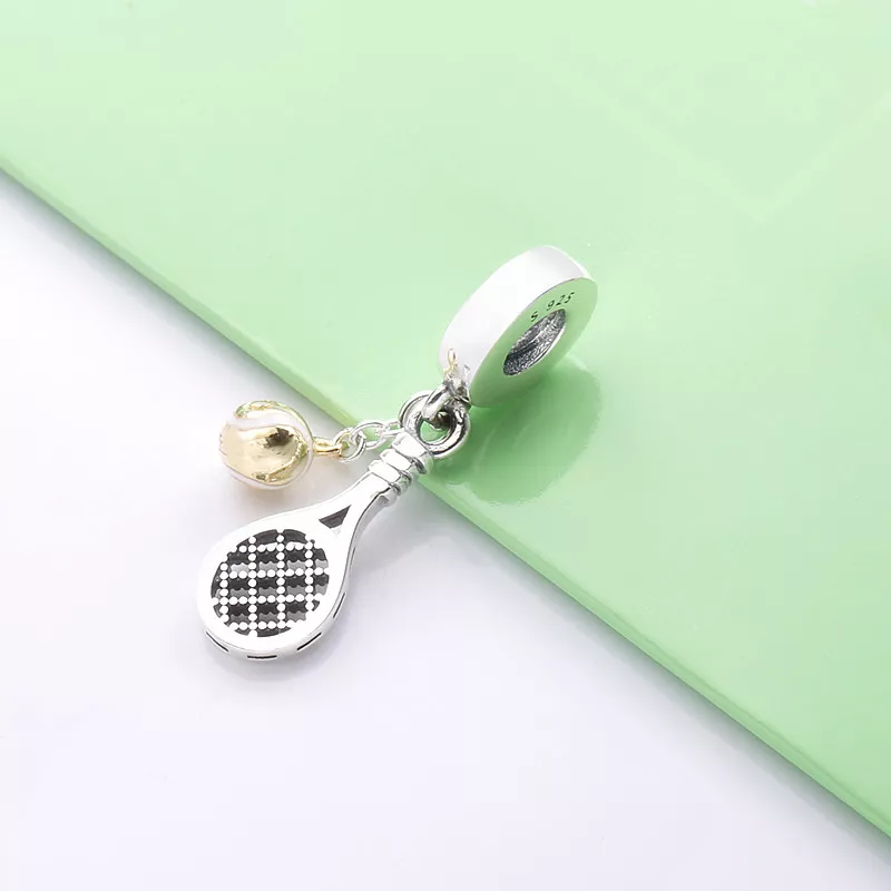 (imagen para) Charm colgante de raqueta de tenis y pelota PANDORA - 769026C01 - Ver 4