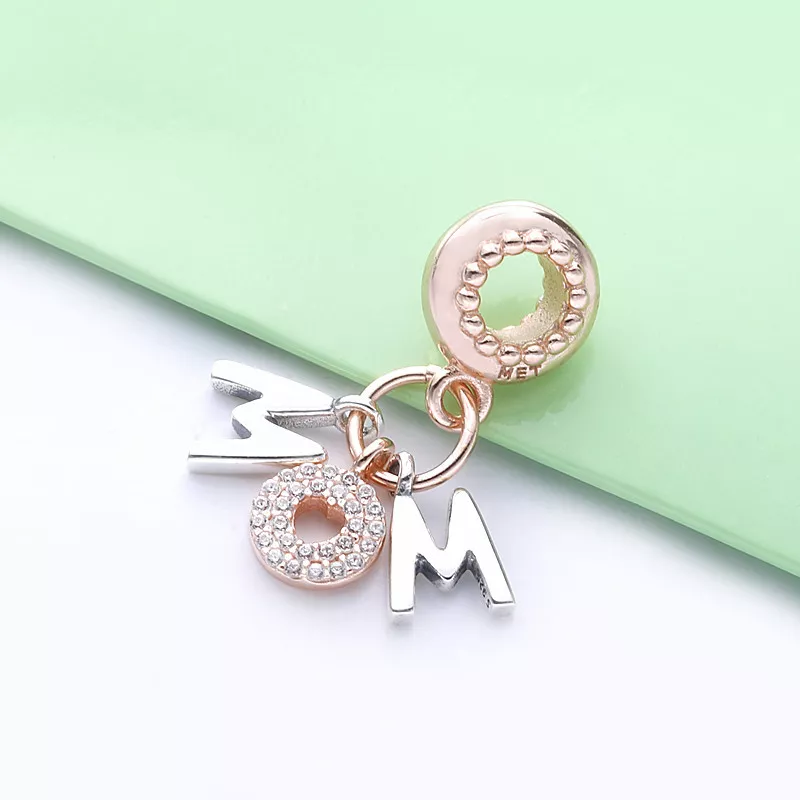 (imagen para) Charm colgante PANDORA Mom Letters - 788828C01 - Ver 3