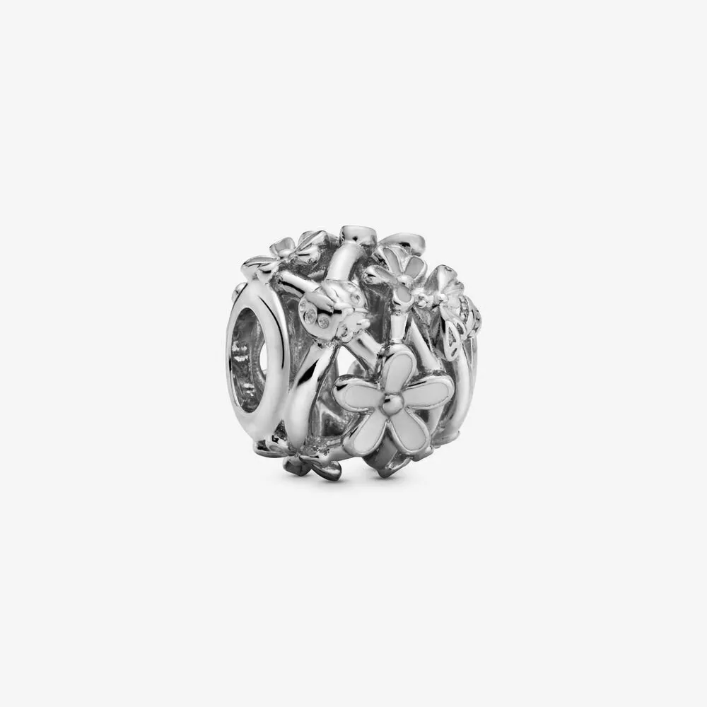 charm de plata pandora con abertura en forma de margarita 788772c02