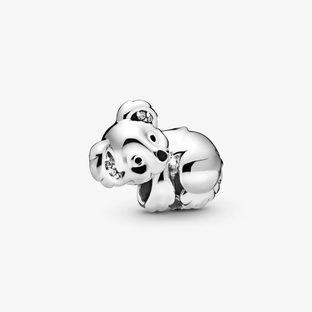charm pandora koala esmalte negro y circonitas transparentes 798431c01