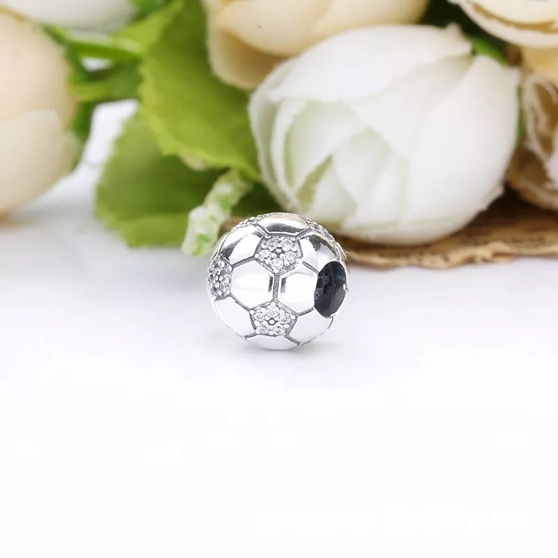 (imagen para) Encanto de fútbol brillante PANDORA - 798795C01 - Ver 4