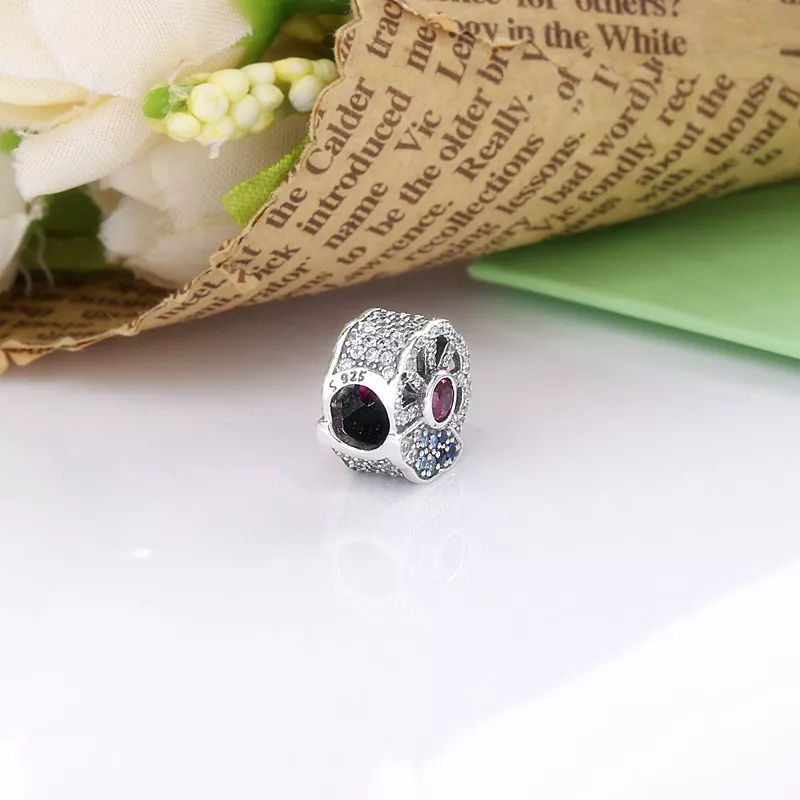(imagen para) PANDORA Abanico Azul y Rosa - Charm 798178CZMX - Ver 4