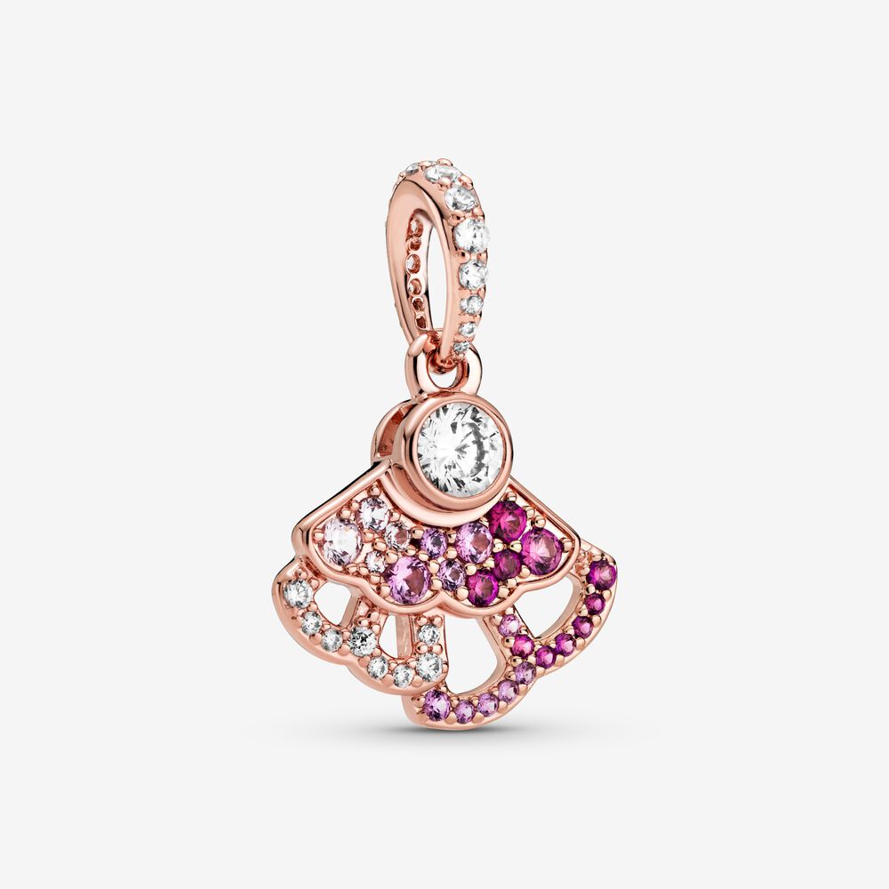 pandora abanico rosa colgante encanto 788147c01
