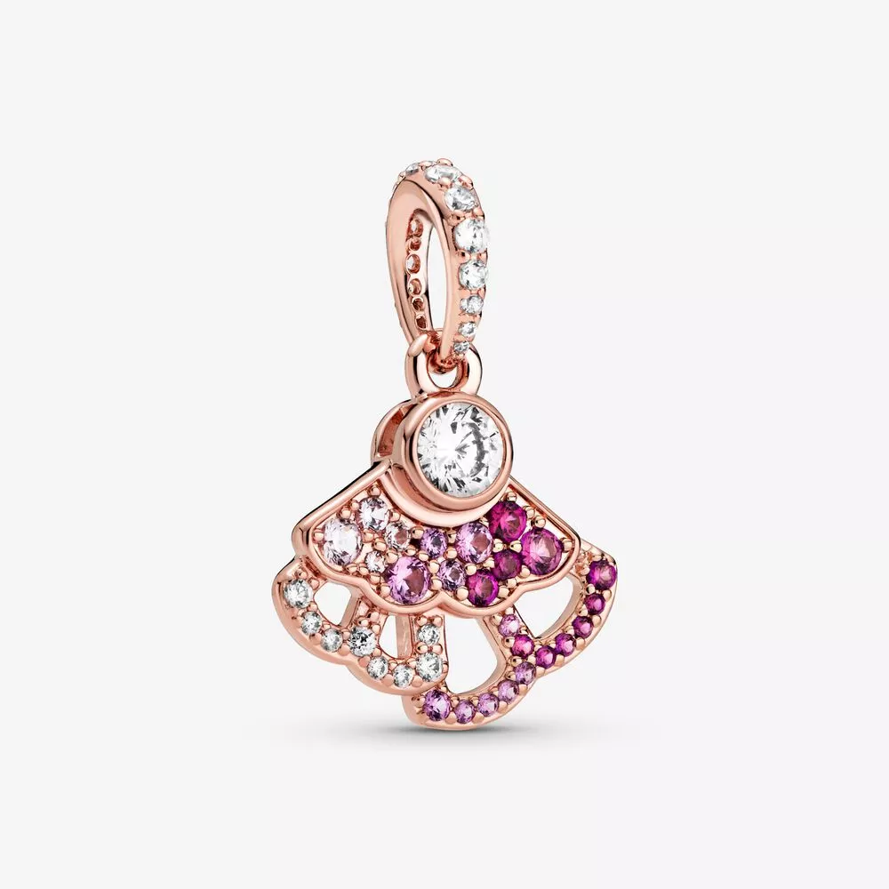 pandora abanico rosa colgante encanto 788147c01