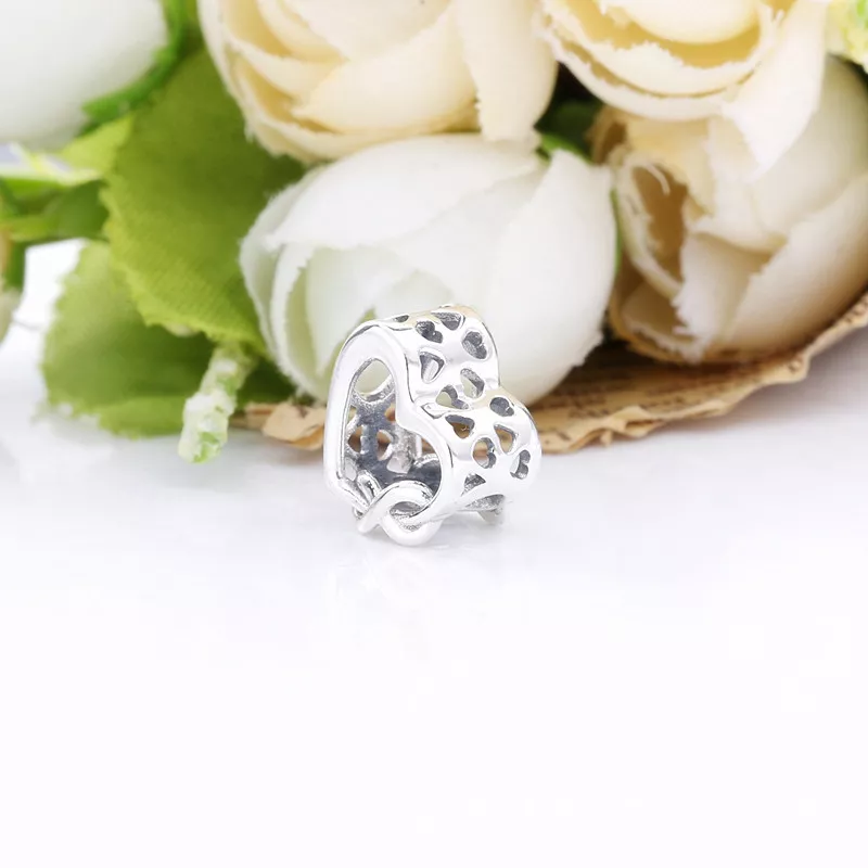 (imagen para) PANDORA Charm de Corazón Infinito Te Amo Mamá - 798825C00 - Ver 2