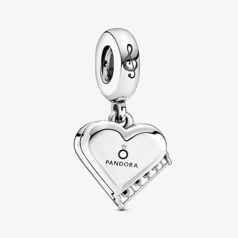 pandora colgante de charm de piano de cola con corazón 799101c01