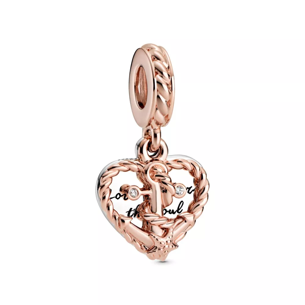 pandora colgante de corazón de cuerda y ancla de amor 788940c01