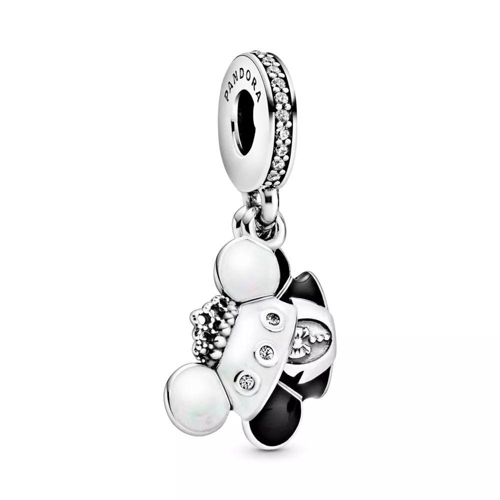 pandora disney mickey y minnie boda colgante de plata esterlina 798804c01
