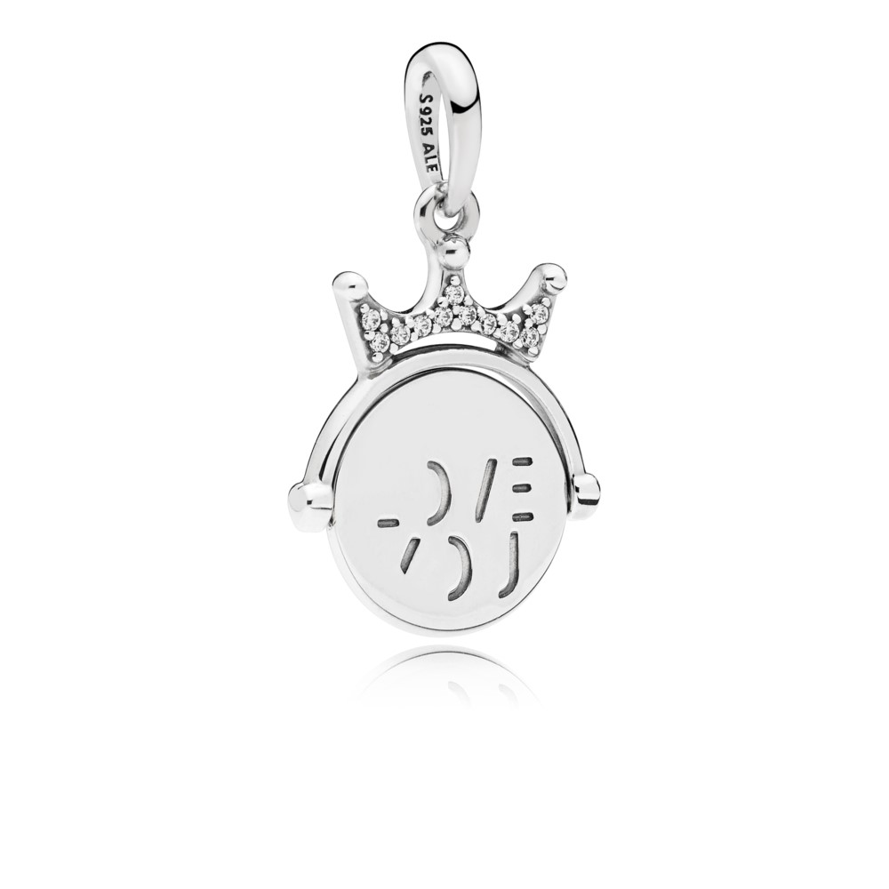 pandora giro te amo colgante de plata con circonia cúbica transparente 797641cz