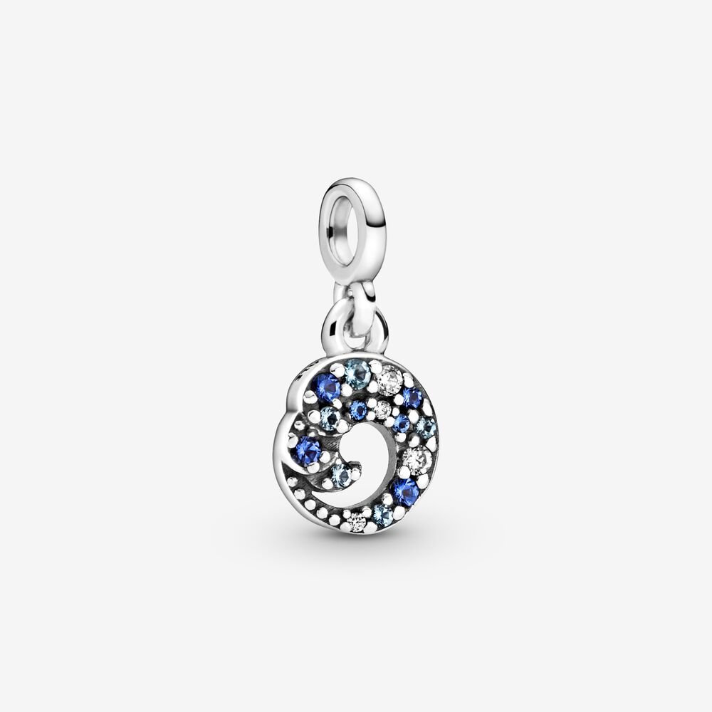 pandora mi encanto colgante onda azul del océano 799010c01