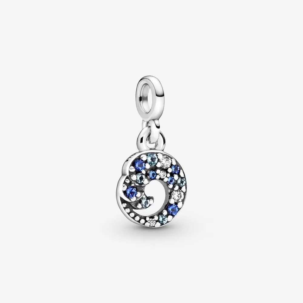 pandora mi encanto colgante onda azul del océano 799010c01