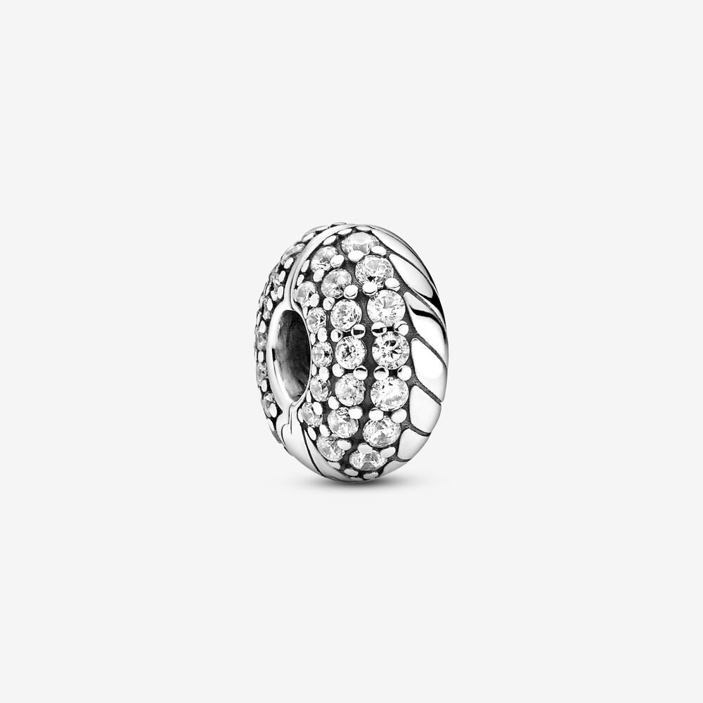 pandora pavé serpiente encanto de clip con diseño de cadena 799089c01