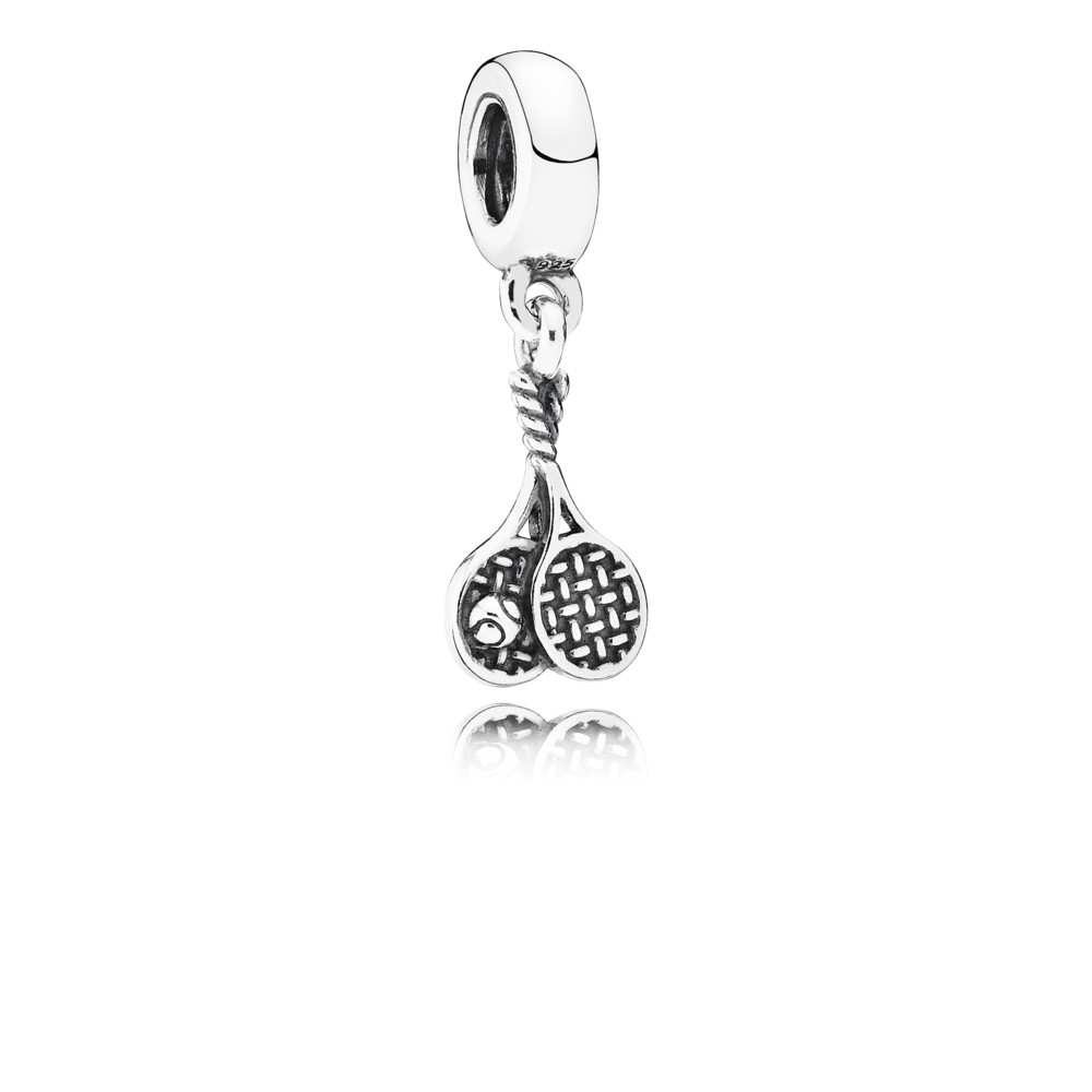 pandora tenis colgante de plata 791510
