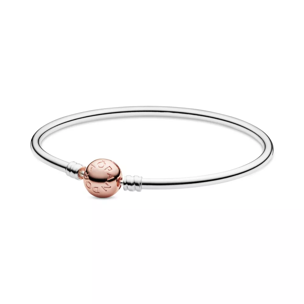 pulsera con broche pandora rose 580713