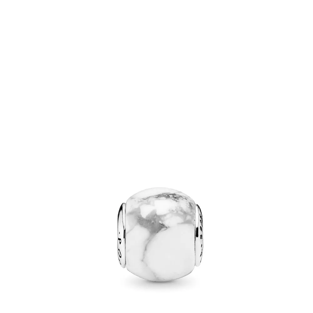 pulsera pandora en plata con magnesita lisa 796010mag